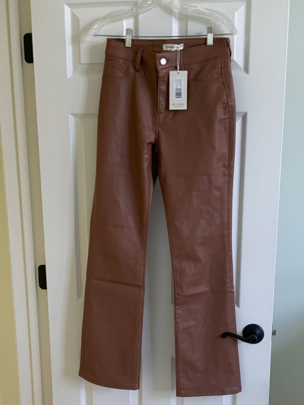 NWT Noli Shop Aria Coated Bootcut Mocha Womens’s 27